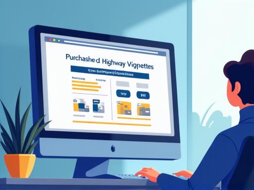 Ilustrace online prodeje dálniční známky